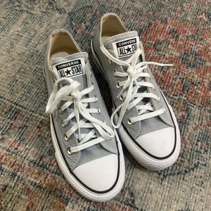 Grey Platform Converse